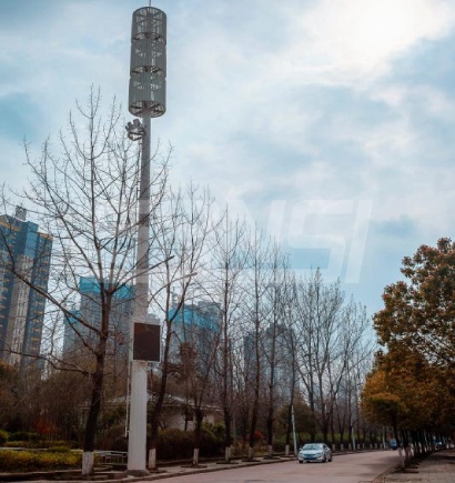 武漢學府路智慧路燈30米高杆（gǎn）燈