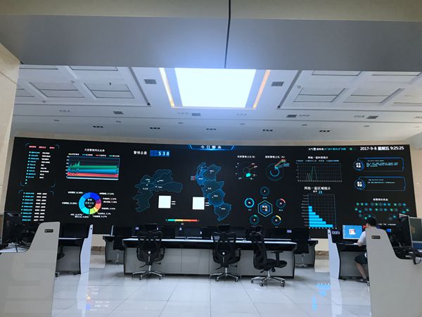 株（zhū）洲公安局室內led全彩顯示屏