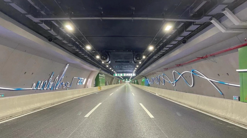 隧道路麵均勻度場景（jǐng），視覺舒適