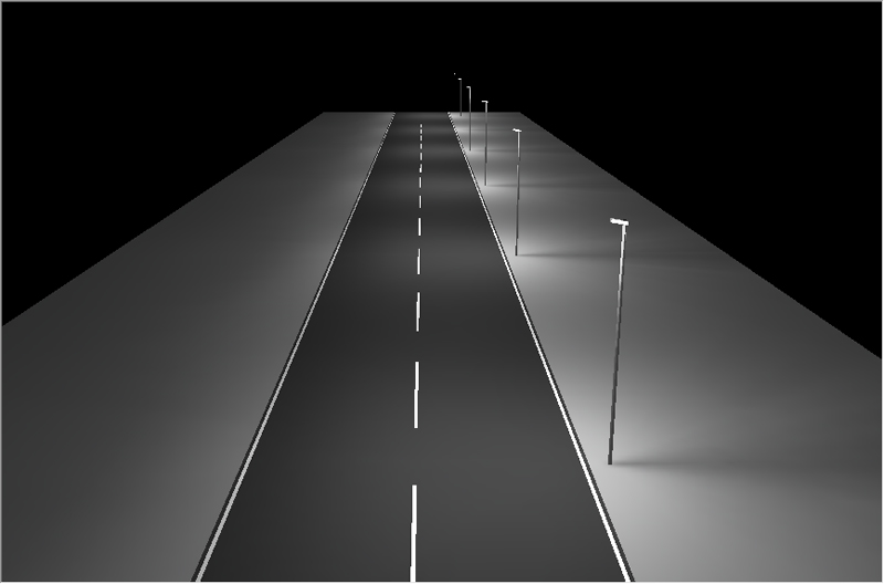 縱向道路照明“陰影”示（shì）意圖